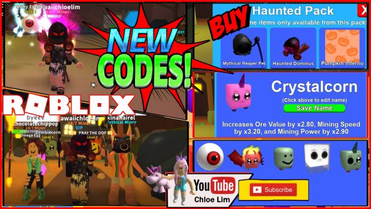 All Twitch Codes In Mining Simulator Roblox