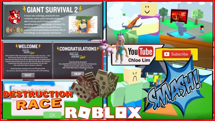 Roblox Giant Survival 2 Gamelog May 17 2018 Blogadr Free - the big race roblox