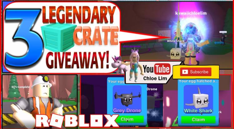 roblox mining simulator blox codes blogadr dance crate skin directory gamelog legendary giveaway crates gameplay